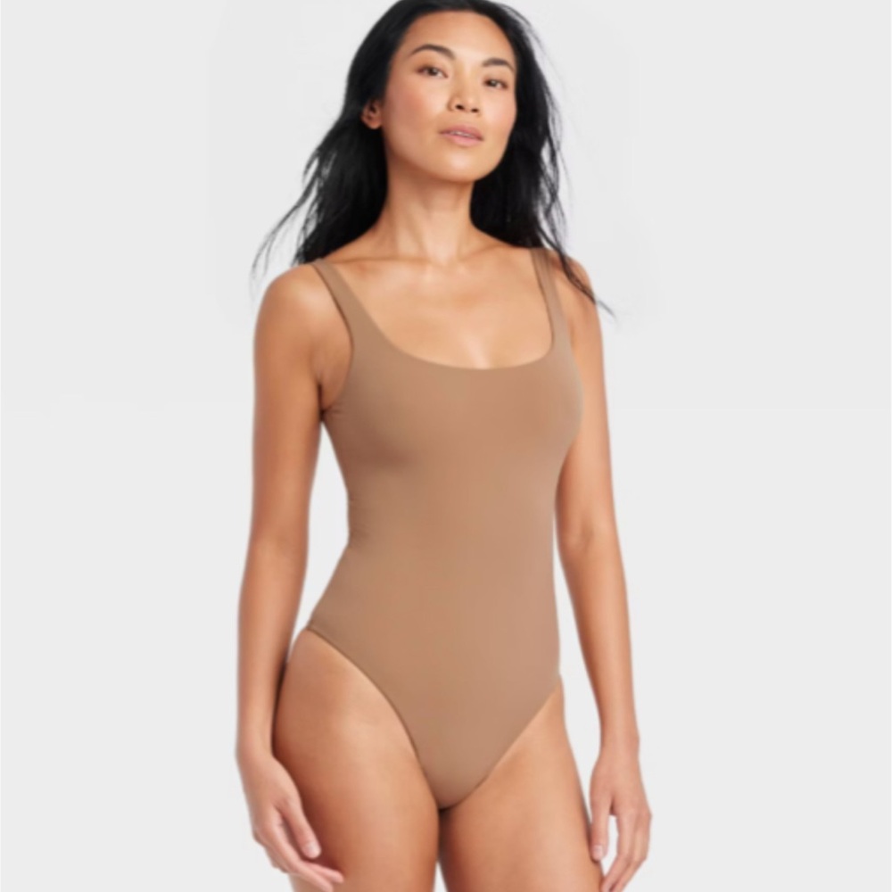 Women’s Stretch Tank Bodysuit- Auden - Picture 2 of 3